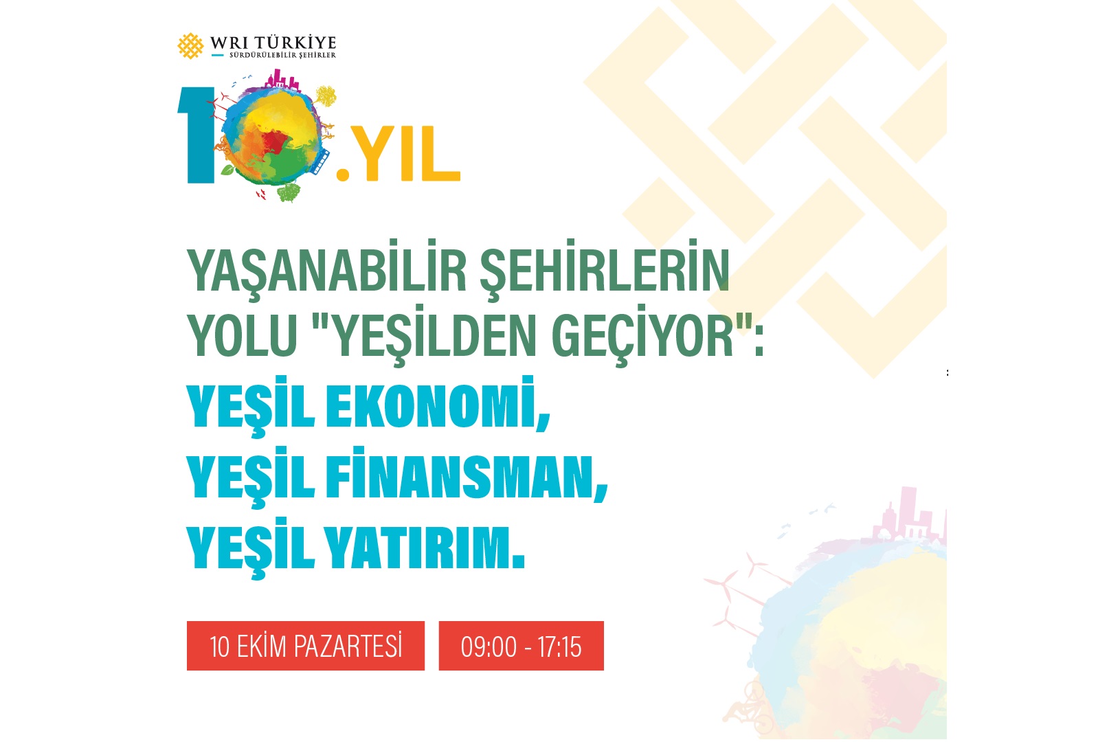 WRI Türkiye, 10. Yaşanabilir Şehirler Sempozyumu’nu 10 Ekim’de Alan Kadıköy’de Yapacak