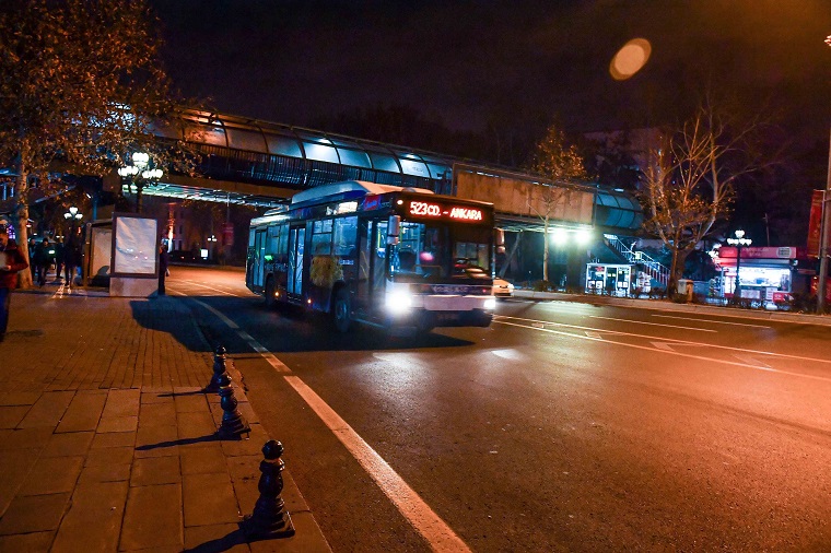 Ankara’da 24 Saat Kesintisiz Ulaşım Uygulaması Devam Ediyor